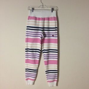 Champion White Striped Joggers Size: XS
